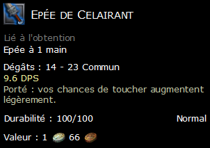 Epée de Celairant