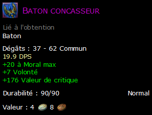 Baton concasseur