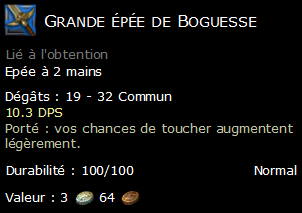 Grande épée de Boguesse