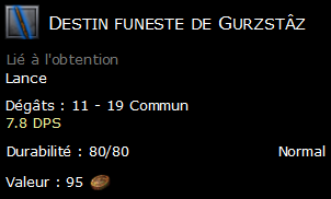 Destin funeste de Gurzstâz