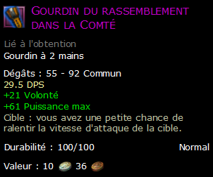 Gourdin du rassemblement dans la Comté