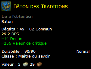 Bâton des Traditions