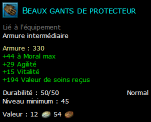 Beaux gants de protecteur