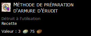 Méthode de préparation d'armure d'érudit