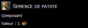 Semence de patate