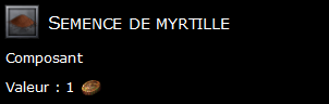 Semence de myrtille