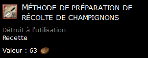 Méthode de préparation de récolte de champignons