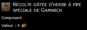 Récolte gâtée d'herbe à pipe spéciale de Gamwich