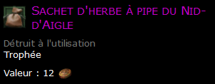 Sachet d'herbe à pipe du Nid-d'Aigle