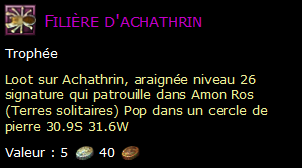 Filière d'achathrin