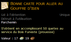 Bonne carte pour aller au Gouffre d'isen