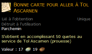 Bonne carte pour aller à Tol Ascarnen