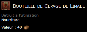 Bouteille de Cépage de Limael