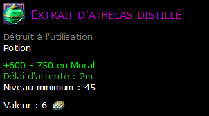 Extrait d'athelas distillé