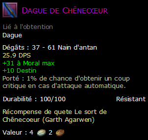 Dague de Chênecœur