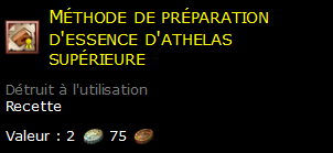 Méthode de préparation d'essence d'athelas supérieure