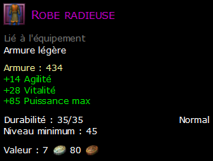 Robe radieuse