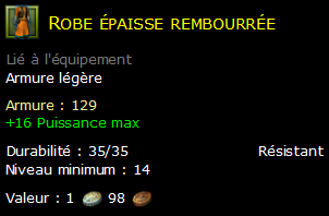 Robe épaisse rembourrée