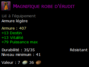 Magnifique robe d'érudit