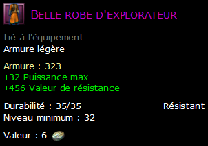 Belle robe d'explorateur