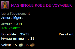 Magnifique robe de voyageur