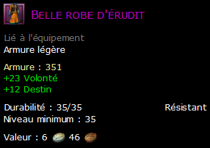 Belle robe d'érudit