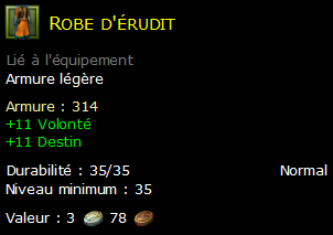 Robe d'érudit