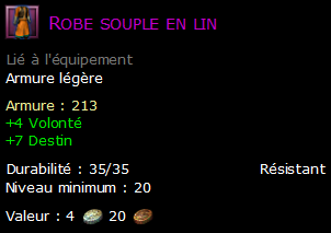 Robe souple en lin