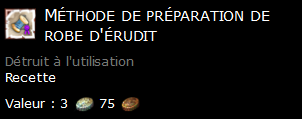 Méthode de préparation de robe d'érudit