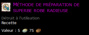 Méthode de préparation de superbe robe radieuse