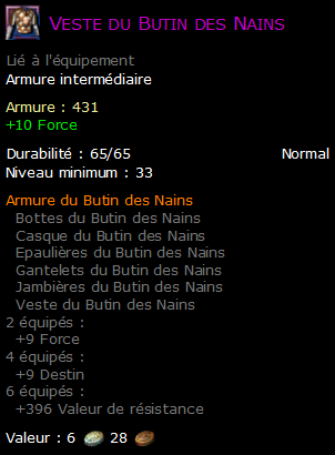 Veste du Butin des Nains