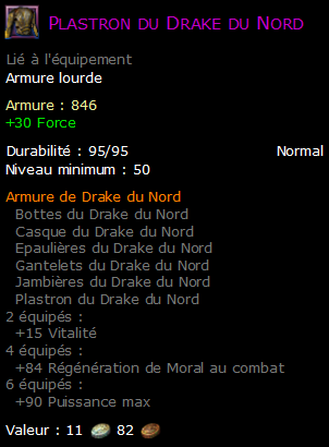 Plastron du Drake du Nord