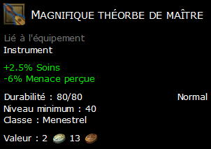 Magnifique théorbe de maître