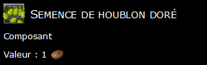 Semence de houblon doré