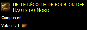 Belle récolte de houblon des Hauts du Nord