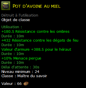 Pot d'avoine au miel