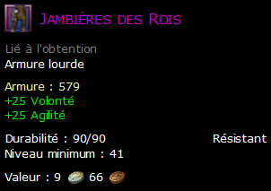 Jambières des Rois