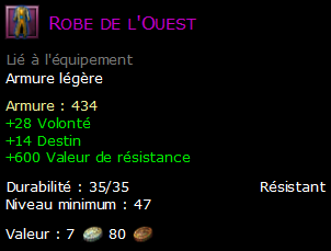 Robe de l'Ouest