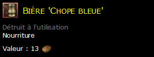 Bière 'Chope bleue'