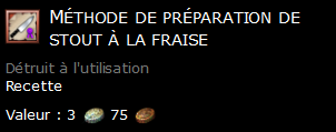 Méthode de préparation de stout à la fraise