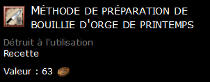 Méthode de préparation de bouillie d'orge de printemps