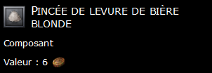 Pincée de levure de bière blonde