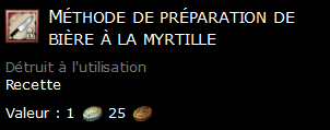 Méthode de préparation de bière à la myrtille