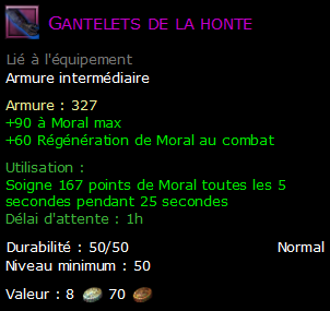 Gantelets de la honte