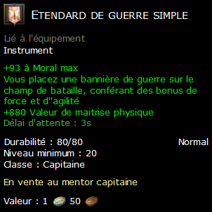 Etendard de guerre simple