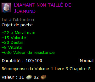 Diamant non taillé de Jormund