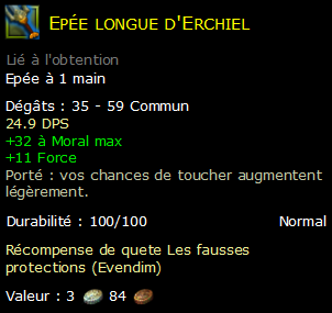 Epée longue d'Erchiel