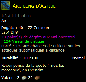 Arc long d'Astiul