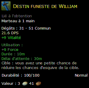 Destin funeste de William