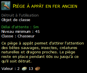 Piège à appât en fer ancien